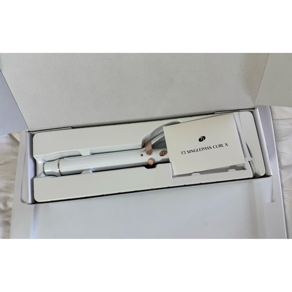 T3 SinglePass Curl X 1 1/4" 1.25" Extra Long Barrel Curling Iron 9 Heat NEW - Picture 3 of 3